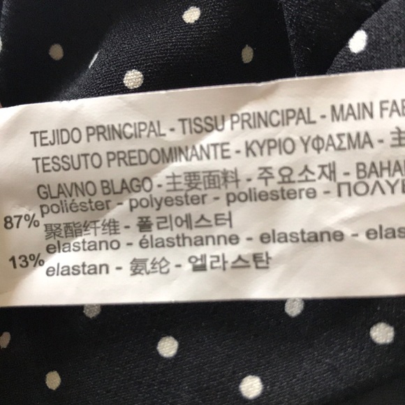 ZARA Polka dot trousers with trims, size S - Picture 5 of 8